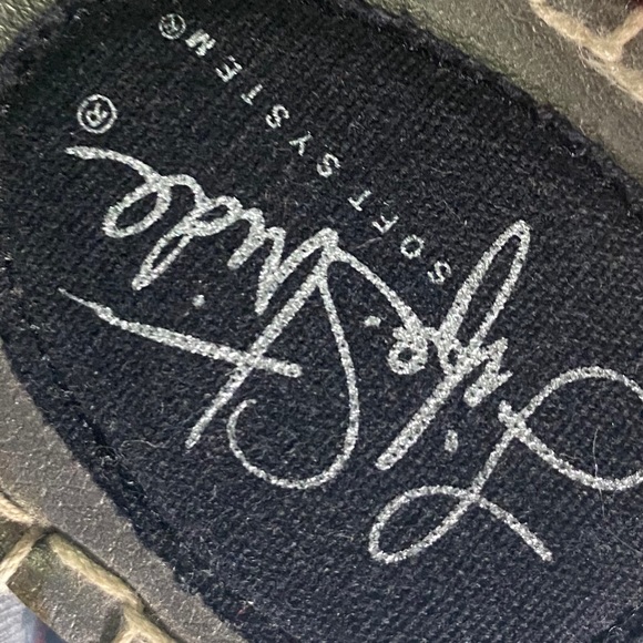 Black slip on sandals wedges - Picture 4 of 4